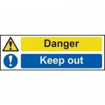 Danger Keep Out- 1.2 mm Recyclable Pp (600 X 200 Mm) 423099