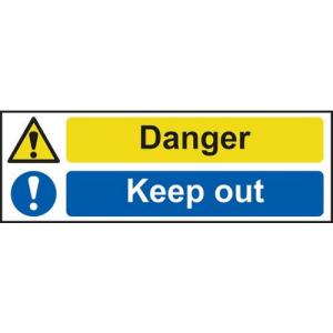 Danger Keep Out - 1.2mm Recyclable Pp 600 X 200mm 423099