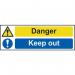 Danger Keep Out- Sav (300 X 100 Mm) 423100