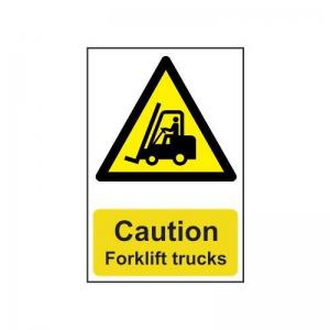Caution Forklift Trucks - Sapp 200 X 300mm 423134