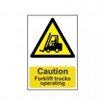 Caution Forklift Trucksoperating - Sapp (200 X 300 Mm) 423135