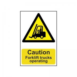 Caution Forklift Trucks Operating - Sapp 200 X 300mm 423135