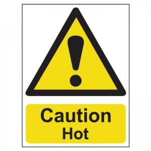 Caution Hot 1.2mm Recyclable Pp 300mm X 400mm 423138