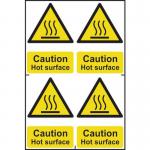 Caution Hot Surfacesapp (100 X 150 Mm) Pack of 4 423139