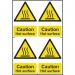 Caution Hot Surfacesapp (100 X 150 Mm) Pack of 4 423139