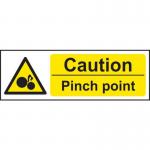 Caution Pinch Point- 1.2 mm Recyclable Pp (300 X 100 Mm) 423155