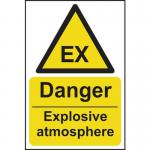 Danger Explosive Atmosphere- 1.2 mm Recyclable Pp (200 X 300 Mm) 423191