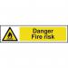 Danger Fire Risk- Sapp (200 X 50 Mm) 423195