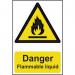 Danger Flammable Liquid- Sapp (200 X 300 Mm) 423196