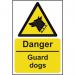 Danger Guard Dogs- 1.2 mm Recyclable Pp (200 X 300 Mm) 423207