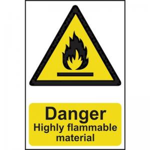 Danger Highly Flammable Material - Sapp 200 X 300mm 423222