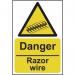 Danger Razor Wire- Sav (200 X 300 Mm) 423241