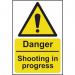 Danger Shooting Inprogress - 1.2 mm Recyclable Pp (200 X 300 Mm) 423243