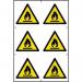 Flammable Symbolssapp (100 X 100 Mm) Pack of 6 423254