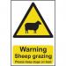 Warning Sheep Grazing Pleasekeep Dogs on Lead - Sapp (200 X 300 Mm) 423296