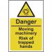 Danger Moving Machinery Riskof Trapped Hands - Sav (200 X 300 Mm) 423309
