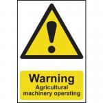 Warning Agricultural Machineryoperating - Sapp (200 X 300 Mm) 423312
