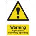 Warning Agricultural Machineryoperating - Sapp (200 X 300 Mm) 423312