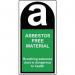 Asbestos Free Material(25 X 50 Mm, Roll of 500 Labels) 423328