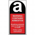 Warning Contains Asbestos(25 X 50 Mm, Roll of 500 Labels) 423329