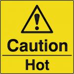 Caution Hot - Labels(50 X 50 mm Roll of 250) 423338