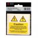 Caution Mixed Cable Notice- Pack of 5 - Sav (75 X 75 Mm) 423344
