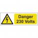Danger 230 Volts -pack of 5 Sapp (75 X 25 Mm) 423352