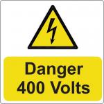 Danger 400 Volts -pack of 5 Sav (75 X 75 Mm) 423373