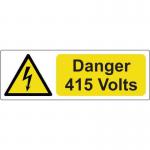 Danger 415 Volts -250 Roll Sav (75 X 25 Mm) 423375