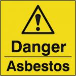 Danger Asbestos - Labels(50 X 50 mm Roll of 250) 423392