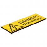 Danger High Voltage -pack of 5 Engraved (75 X 25 Mm) 423398