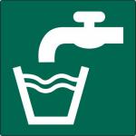 Drinking Water Symbol- Labels (50 X 50 mm Roll of 250) 423405