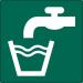 Drinking Water Symbol- Labels (50 X 50 mm Roll of 250) 423405