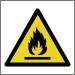 Flammable Symbol -labels (50 X 50 mm Roll of 250) 423413