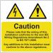 Harmonised Cable Notice- Pack of 25 Sav (75 X 75 Mm) 423416