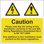 Harmonised Cable Notice- Pack of 5 Sav (75 X 75 Mm) 423417