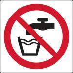 Not Drinking Water Symbol- Labels (50 X 50 mm Roll of 250) 423428