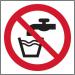 Not Drinking Water Symbol- Labels (50 X 50 mm Roll of 250) 423428