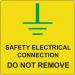 Safety Electrical Connectiondo Not Remove - Pack of 5 Sapp (75 X 75 Mm) 423439