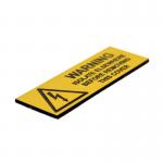 Warning Isolate Elsewhere- Pack of 5 Engraved (75 X 25 Mm) 423448