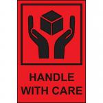 Handle with Care - Paper Packaginglabels (100 X 150 mm Roll of 1000) 423465
