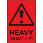 Heavy Do Not Lift - Paper Packaginglabels (100 X 150 mm Roll of 1000) 423466