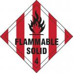 Flammable Solid 4- Sav Diamond (100 X 100 Mm) 423604