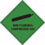 Non Flammable Compressedgas - Sav (100 X 100 Mm) 423610