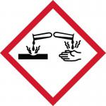 Ghs Corrosive Symbol- Sav (100 X 100 Mm) 423638