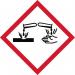Ghs Corrosive Symbol- Sav (50 X 50 Mm) Pack of 10 423639