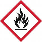 Ghs Flammable Symbol- Sav (50 X 50 Mm) Pack of 10 423645
