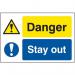 Quarry Sign: Danger stay Out - Dib (600 X 400 Mm) 423662