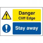 Quarry Sign: Danger Cliffedge Stay Away - Dib (600 X 400 Mm) 423664