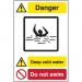 Quarry Sign: Deep Cold Water Do Not Swim - Fmx (400 X 600 Mm) 423679